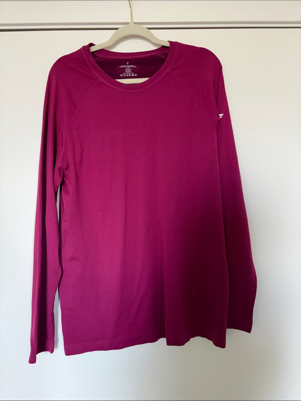 Fabletics Magenta Long Sleeve Performance Top